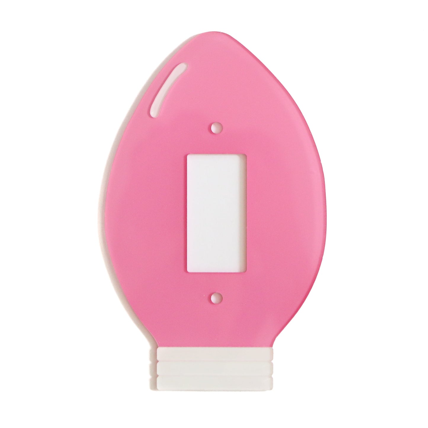 Christmas Light bulb acrylic light switch plate