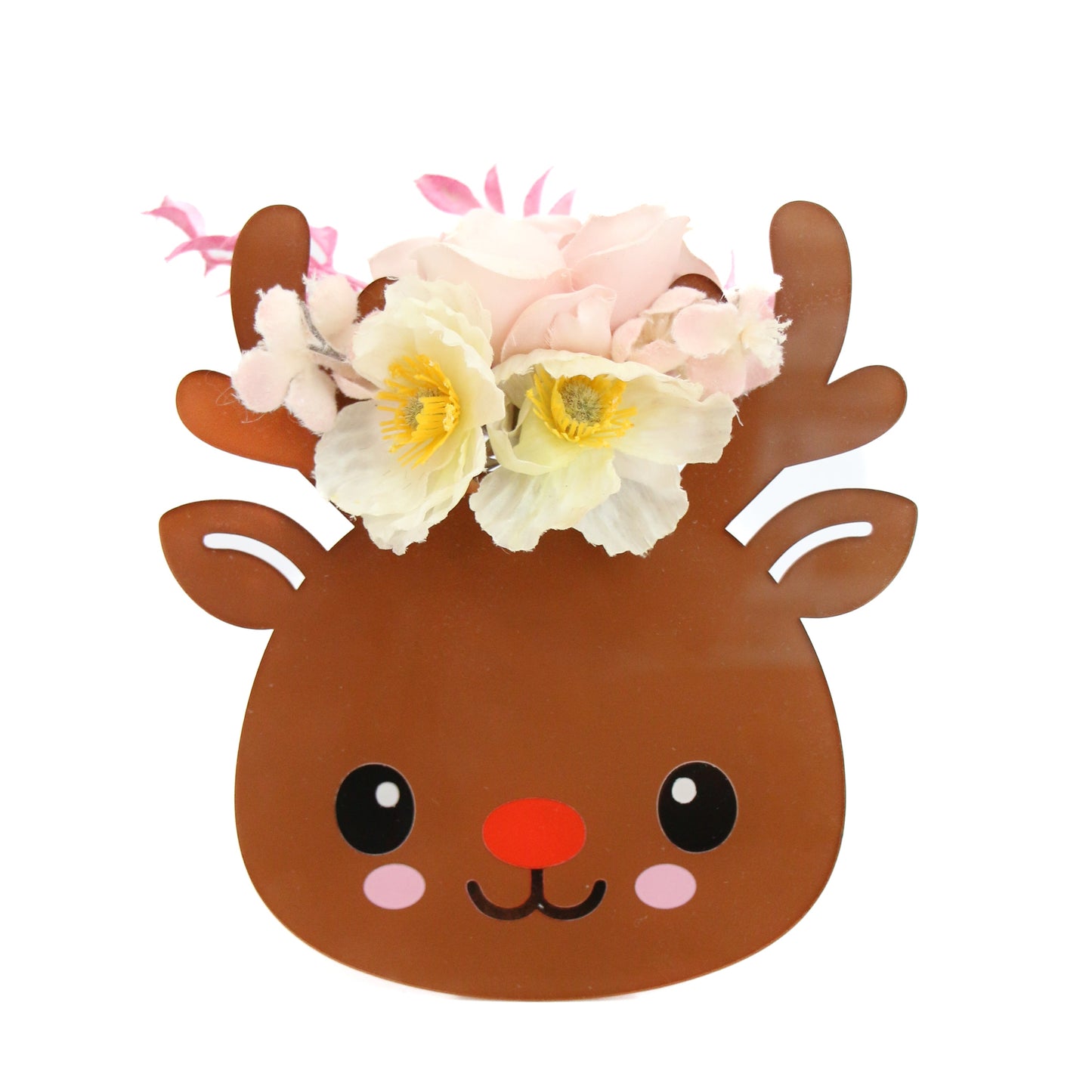 Standing reindeer propagation planter of bud vase