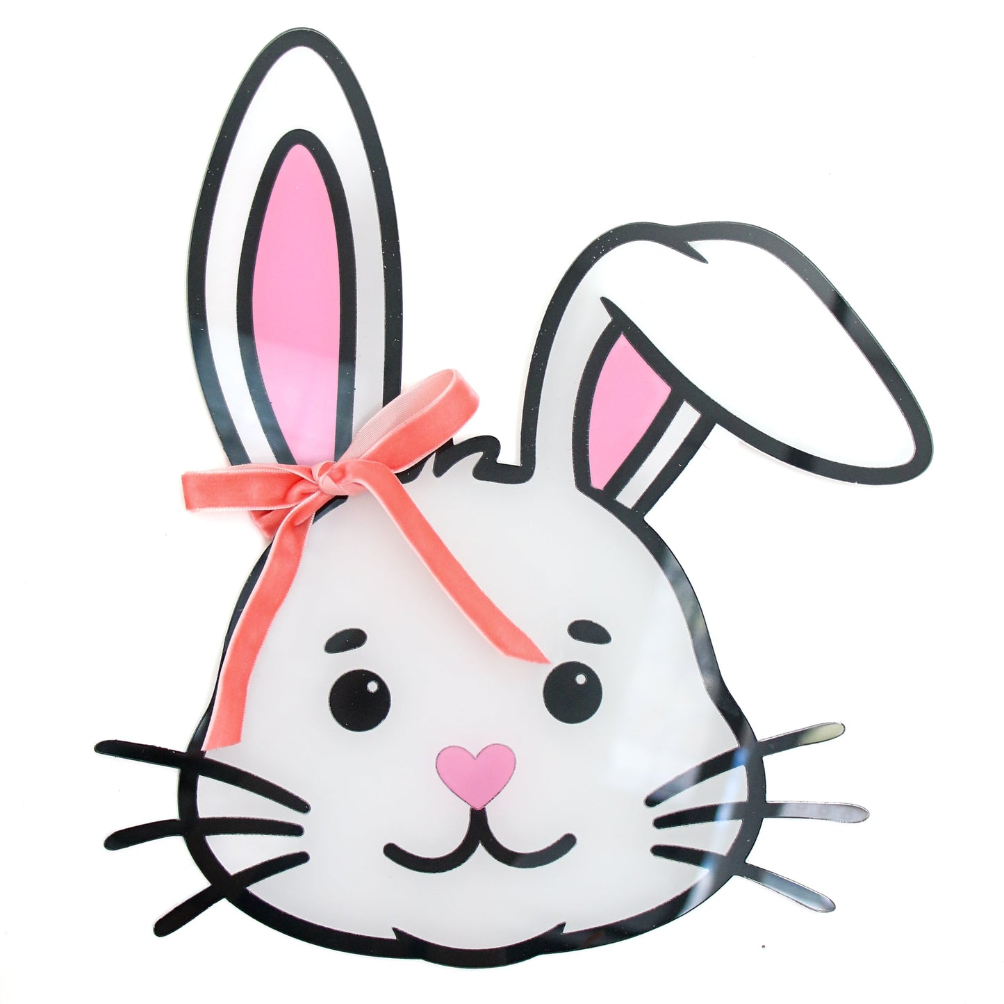 Acrylic bunny face acrylic wall art