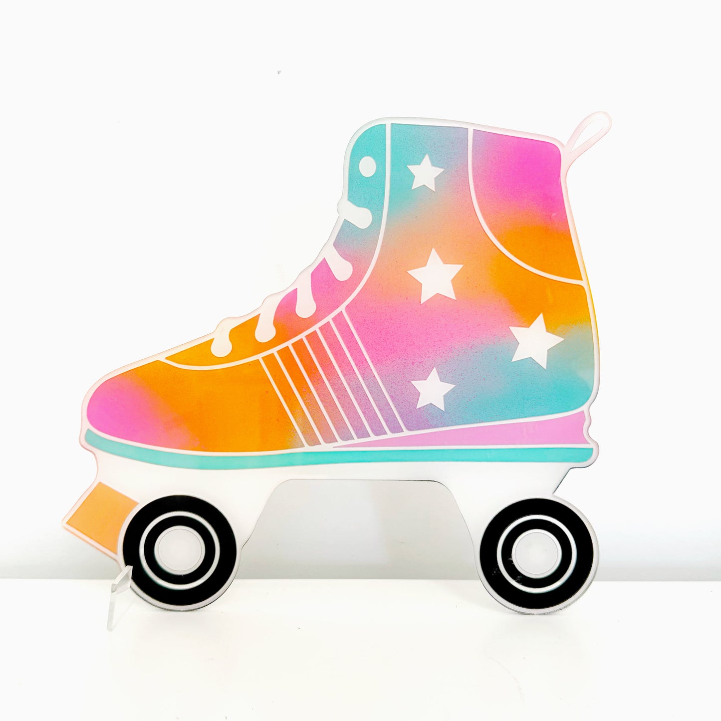Acrylic roller skate standing decor
