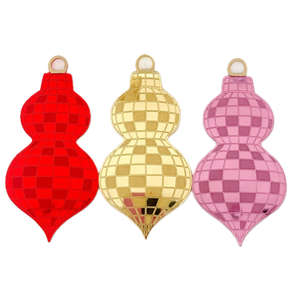 Acrylic disco ball ornaments