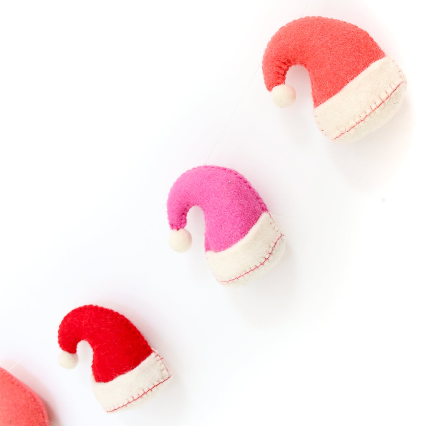 Santa hat Felt Garland