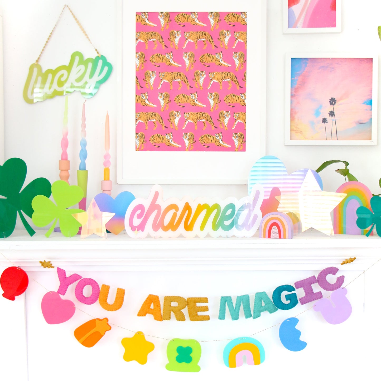 Charmed - Rainbow Gradient Acrylic Standing sign