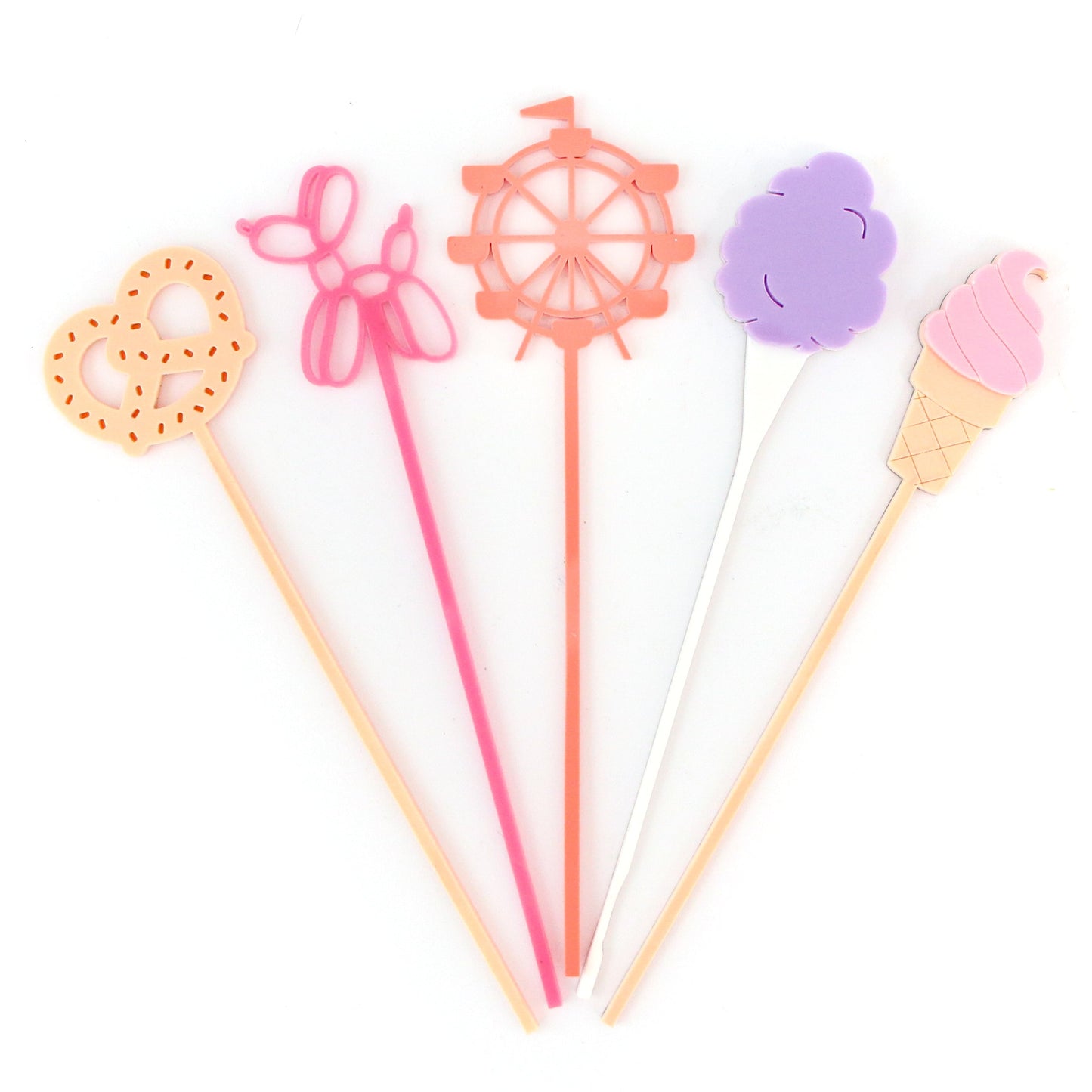Boardwalk Summer Acrylic Drink Stirrers