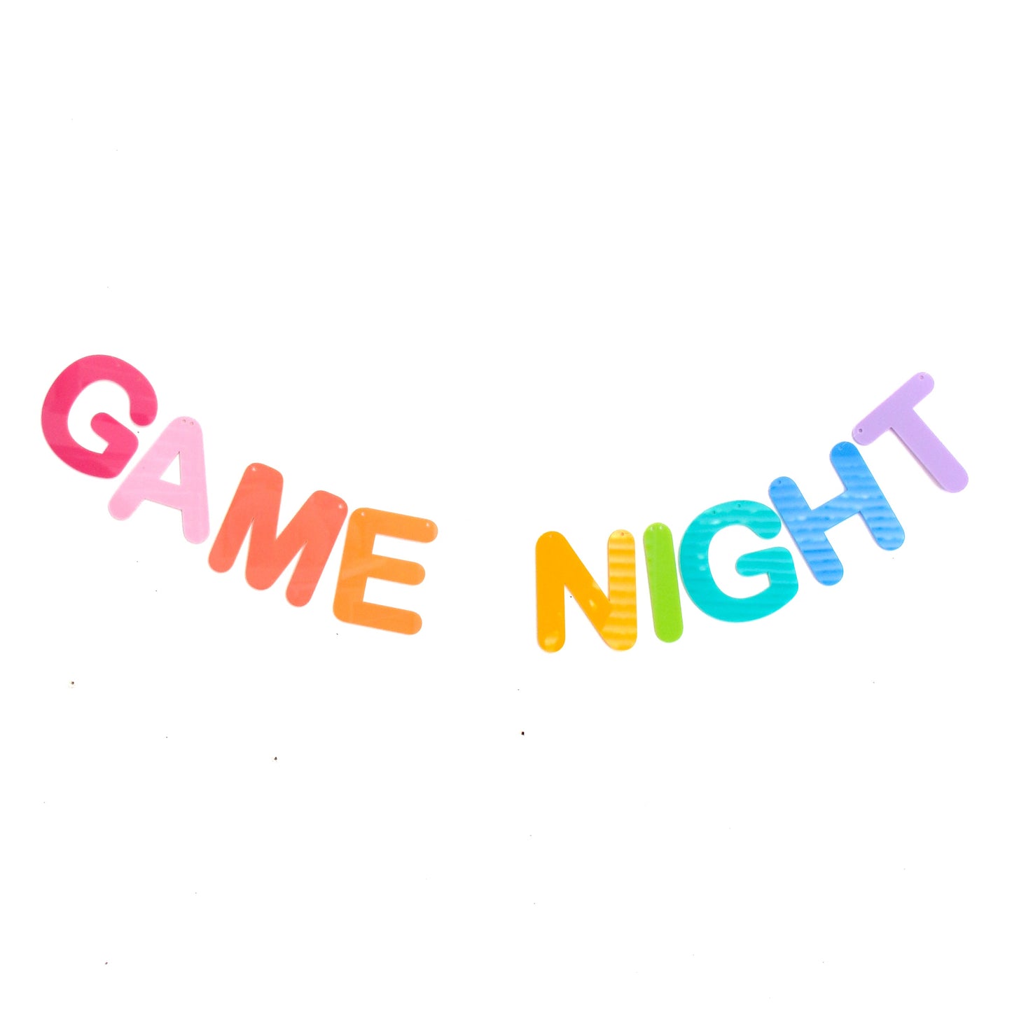 Game Night Acrylic Garland
