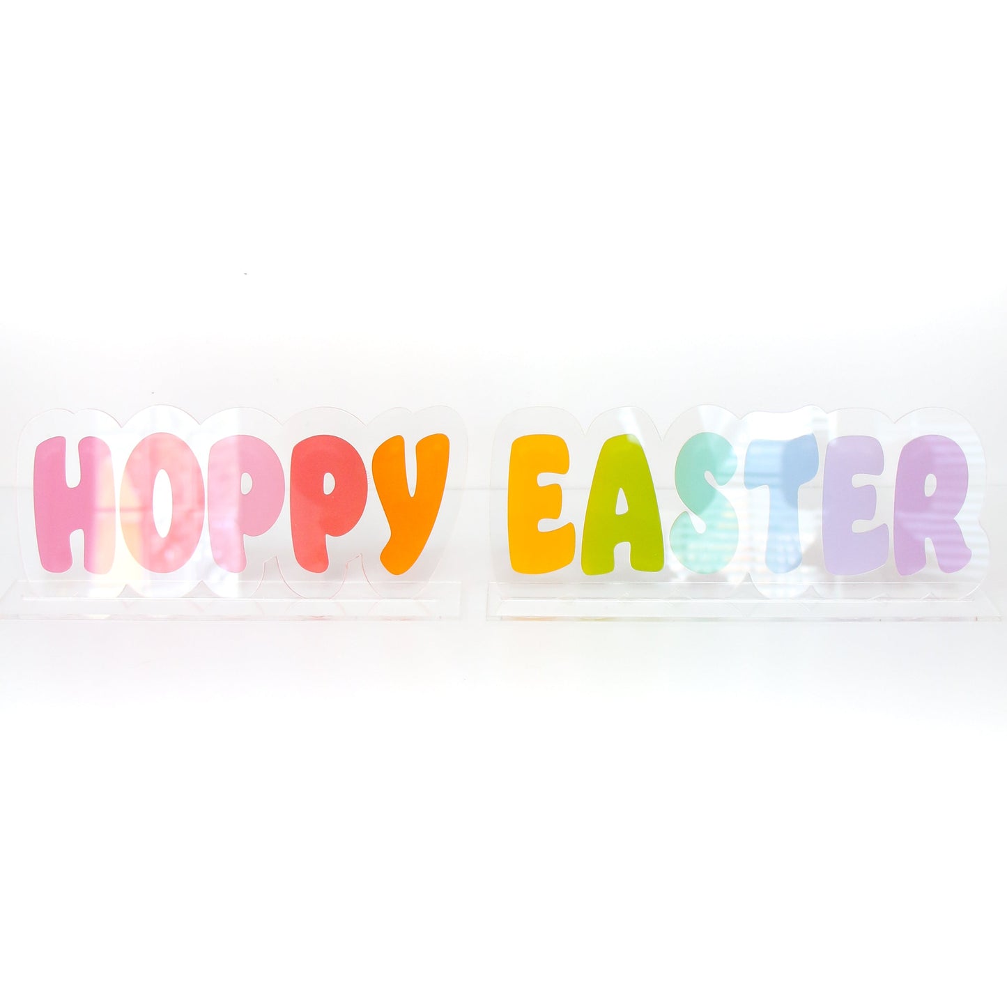 Hoppy Easter standing acrylic sign