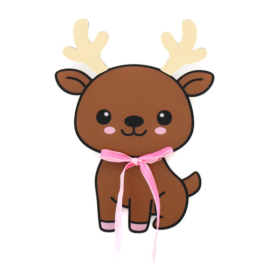 Reindeer acrylic wall art sign