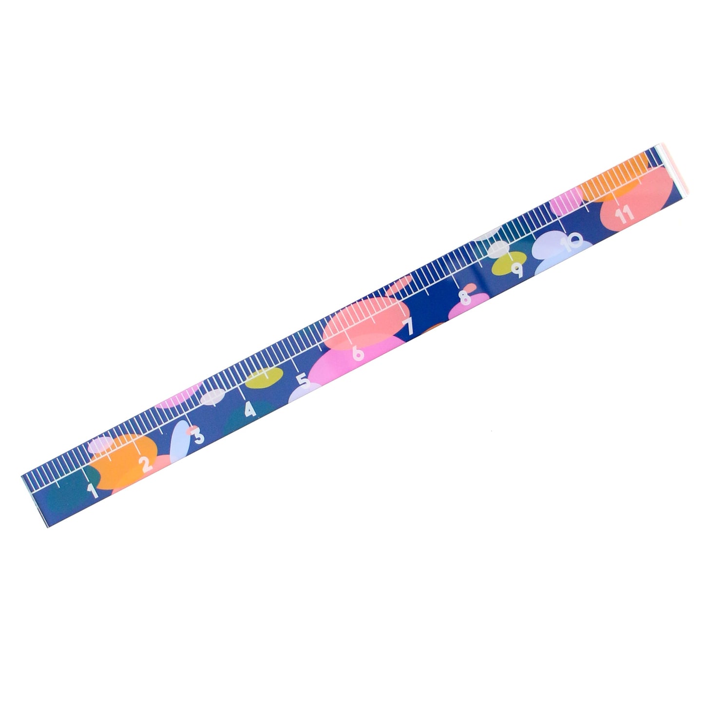 Navy dots ruler