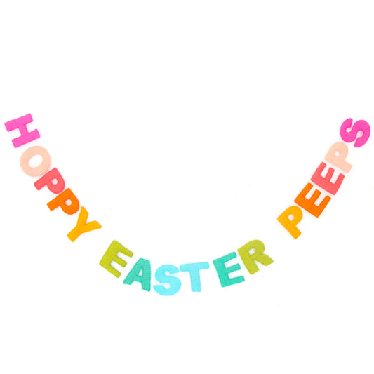 Hoppy Easter peeps felt garland