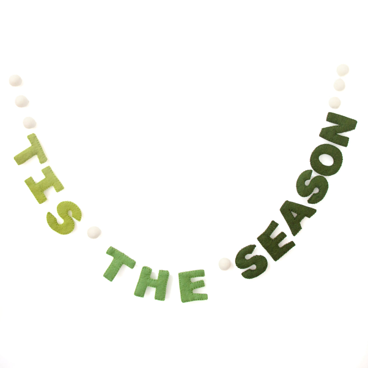 Tis the season felt garland christmas decoration