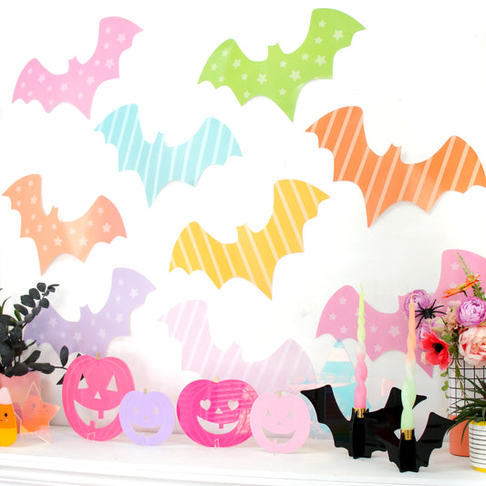 Rainbow Paper Bats