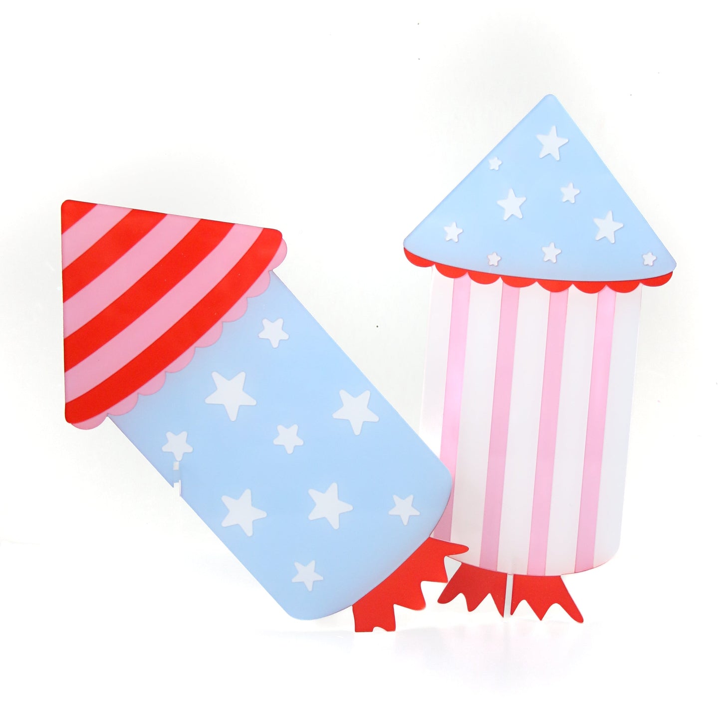 Patriotic Rockets acrylic decor