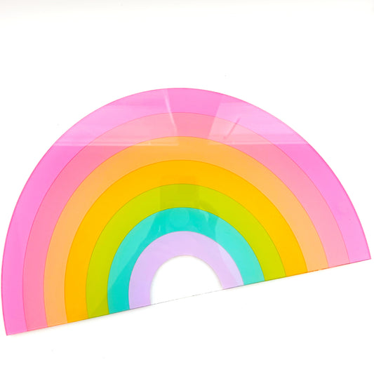 Rainbow acrylic tray