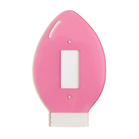 Christmas Light bulb acrylic light switch plate