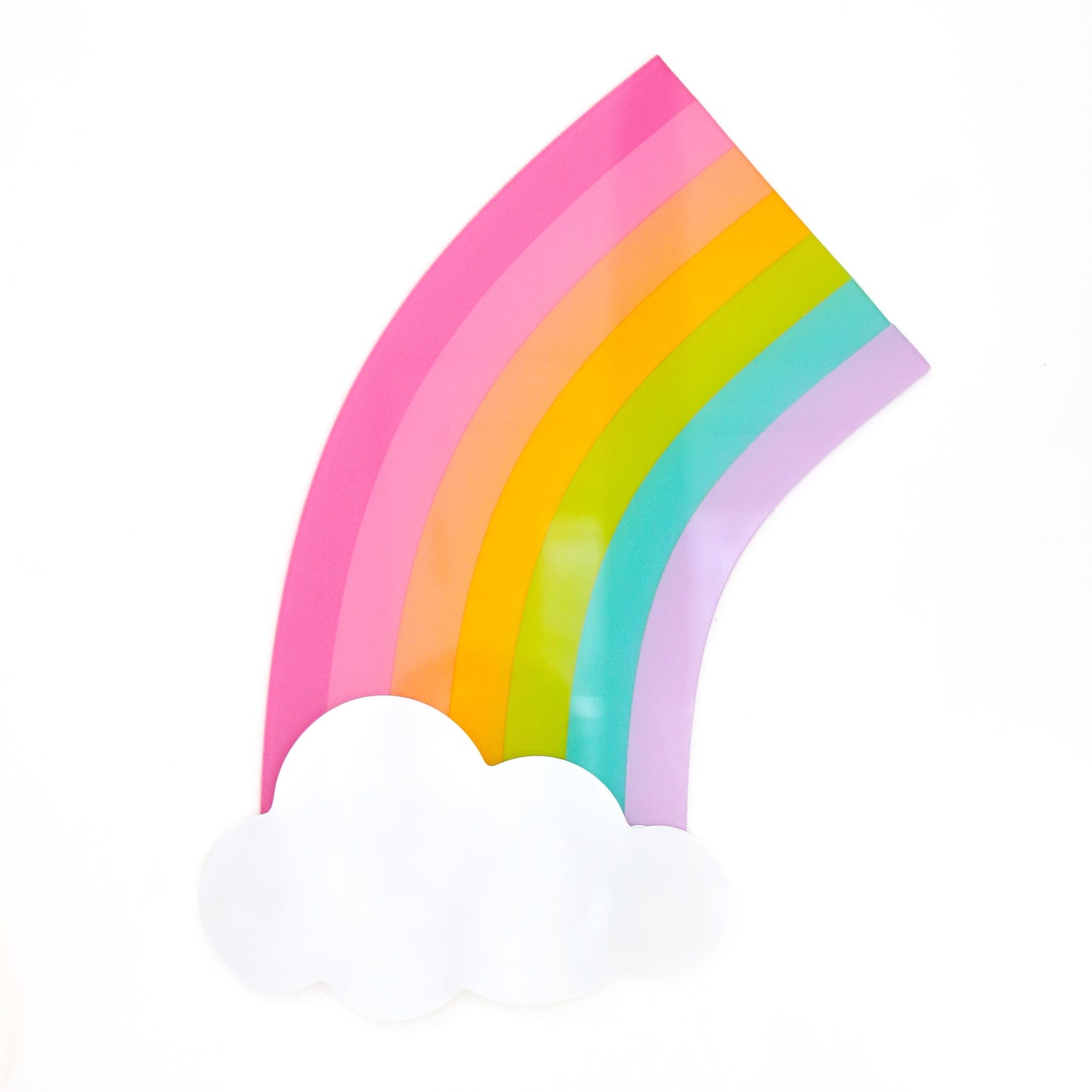 Rainbow Arch with cloud acrylic wall art