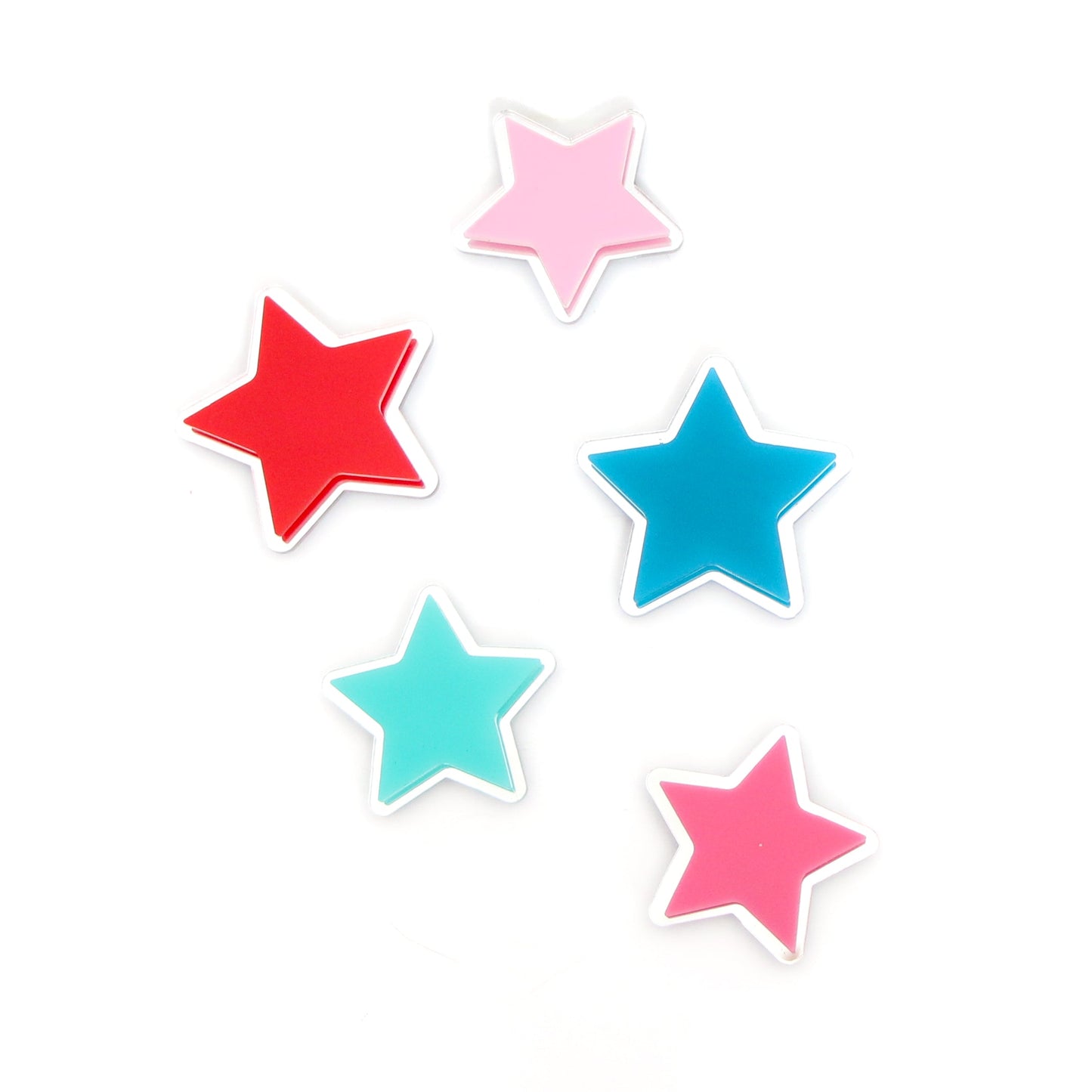 Acrylic star magnet set