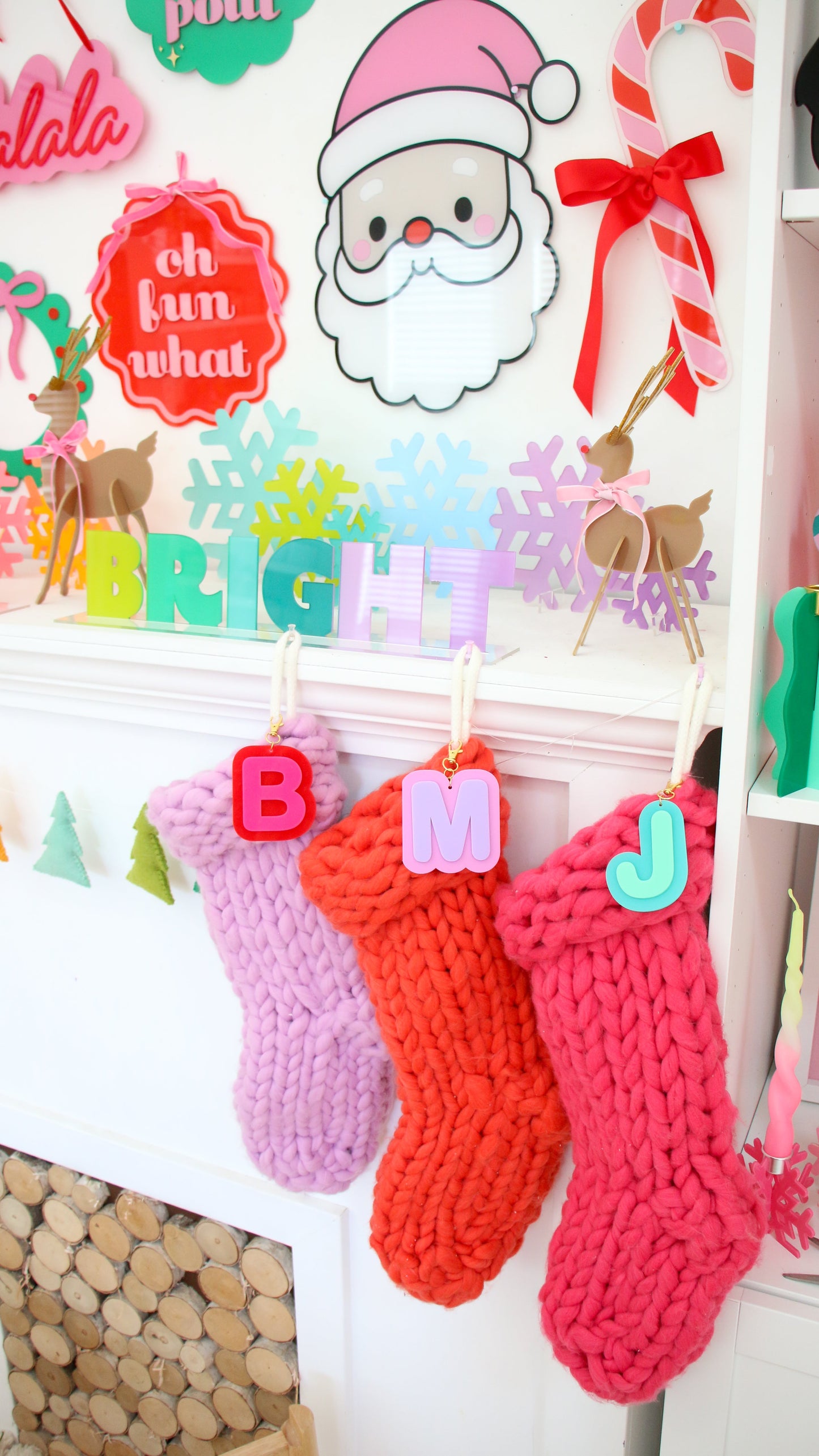 Acrylic reindeer - tan with gold antlers