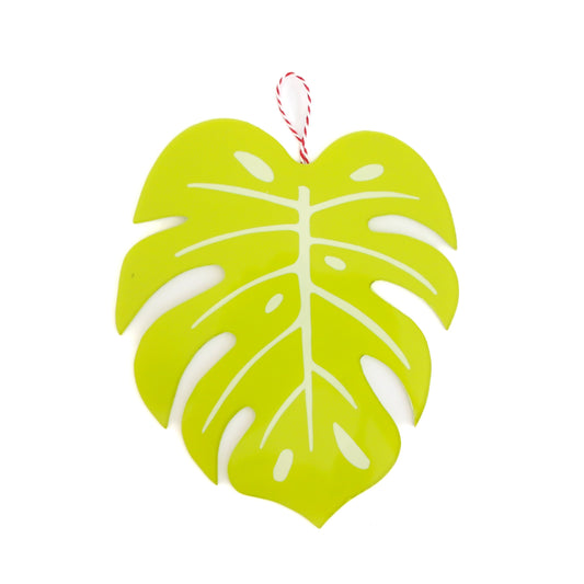 Monstera leaf Large acrylic ornament