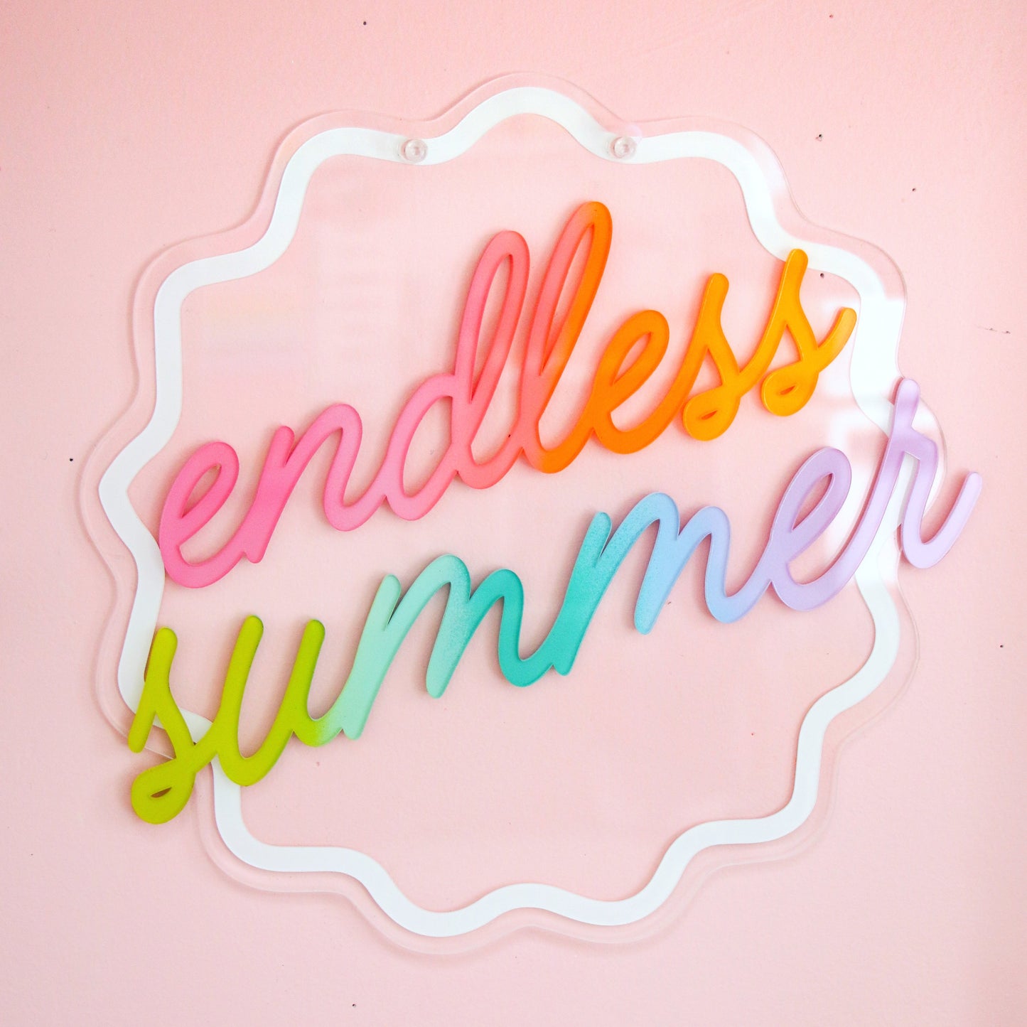 Endless summer acrylic wall art