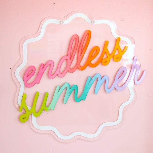 Endless summer acrylic wall art