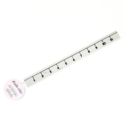Mirror Ball Mirror Tile Acrylic Ruler