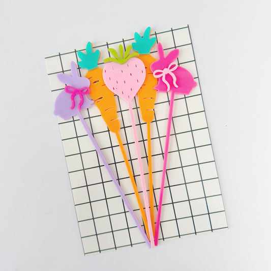 Easter assorted drink stirrers