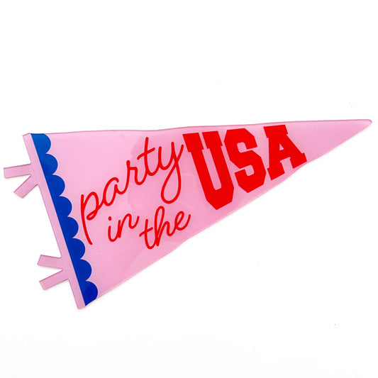 Party in the USA Acrylic pennant wall decor