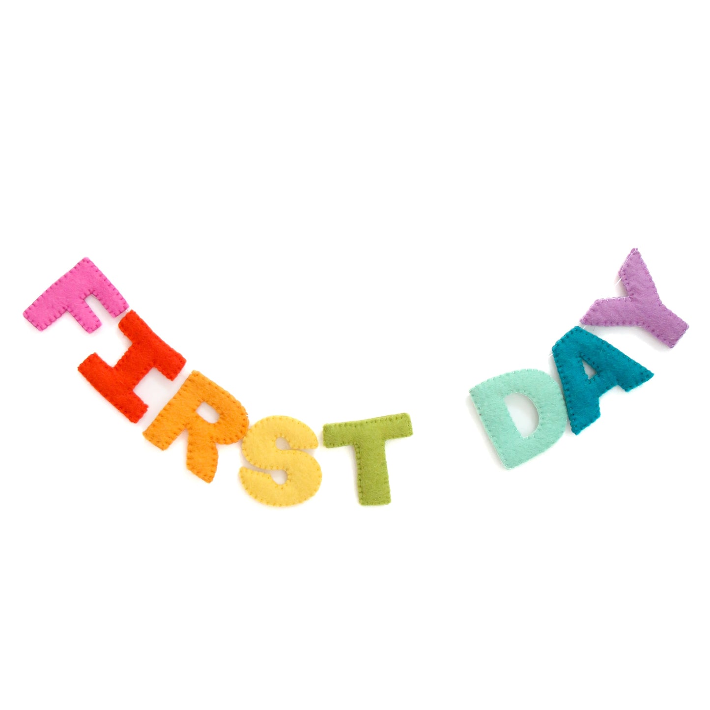 First Day Felt Garland Banner