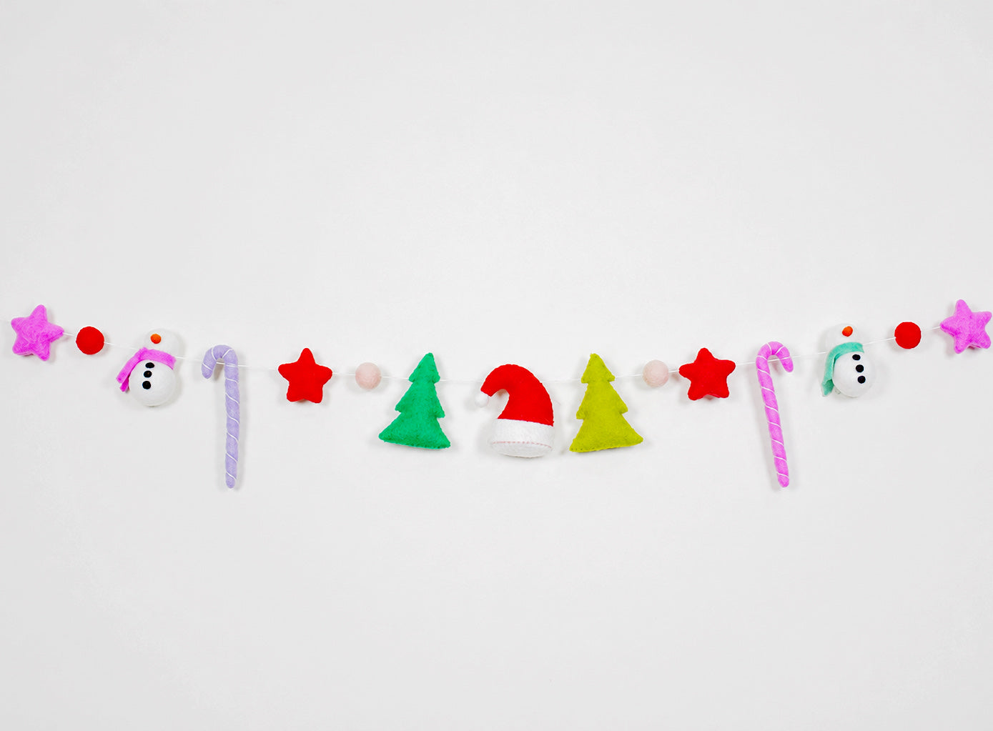 Christmas magic felt garland holiday decoration
