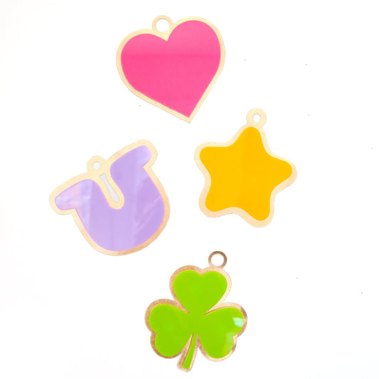 Acrylic charms wall art