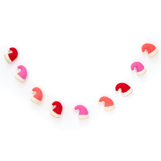 Santa hat Felt Garland