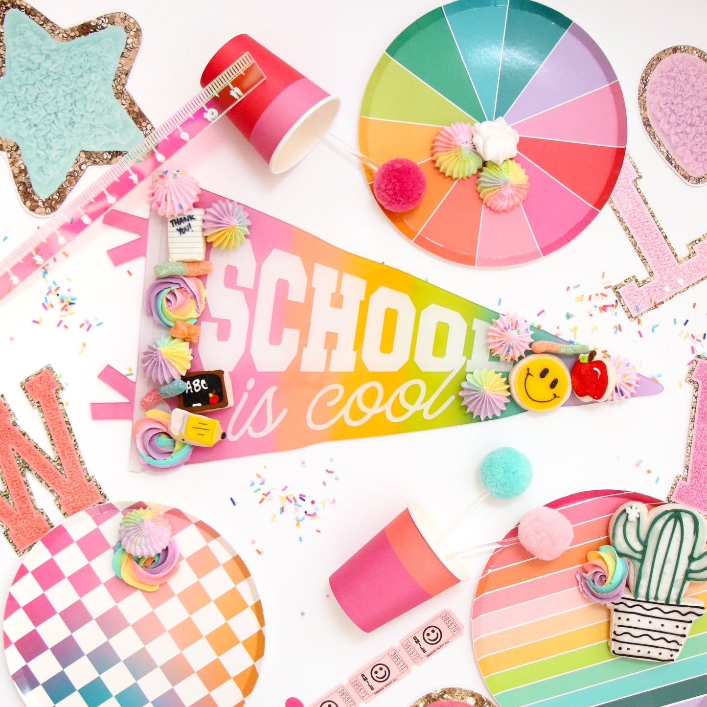 School is Cool Acrylic Pennant sign