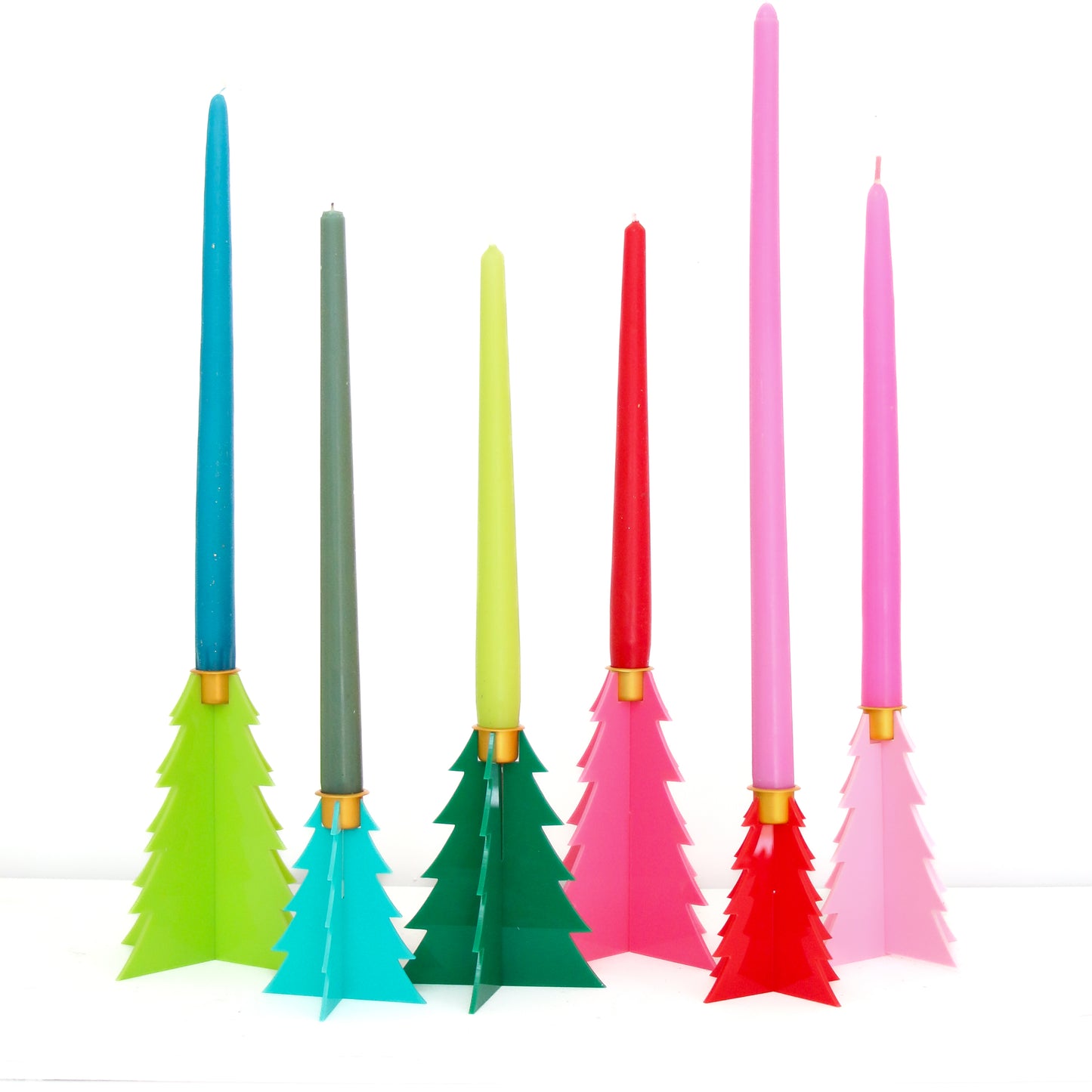 Acrylic Tree candle holders