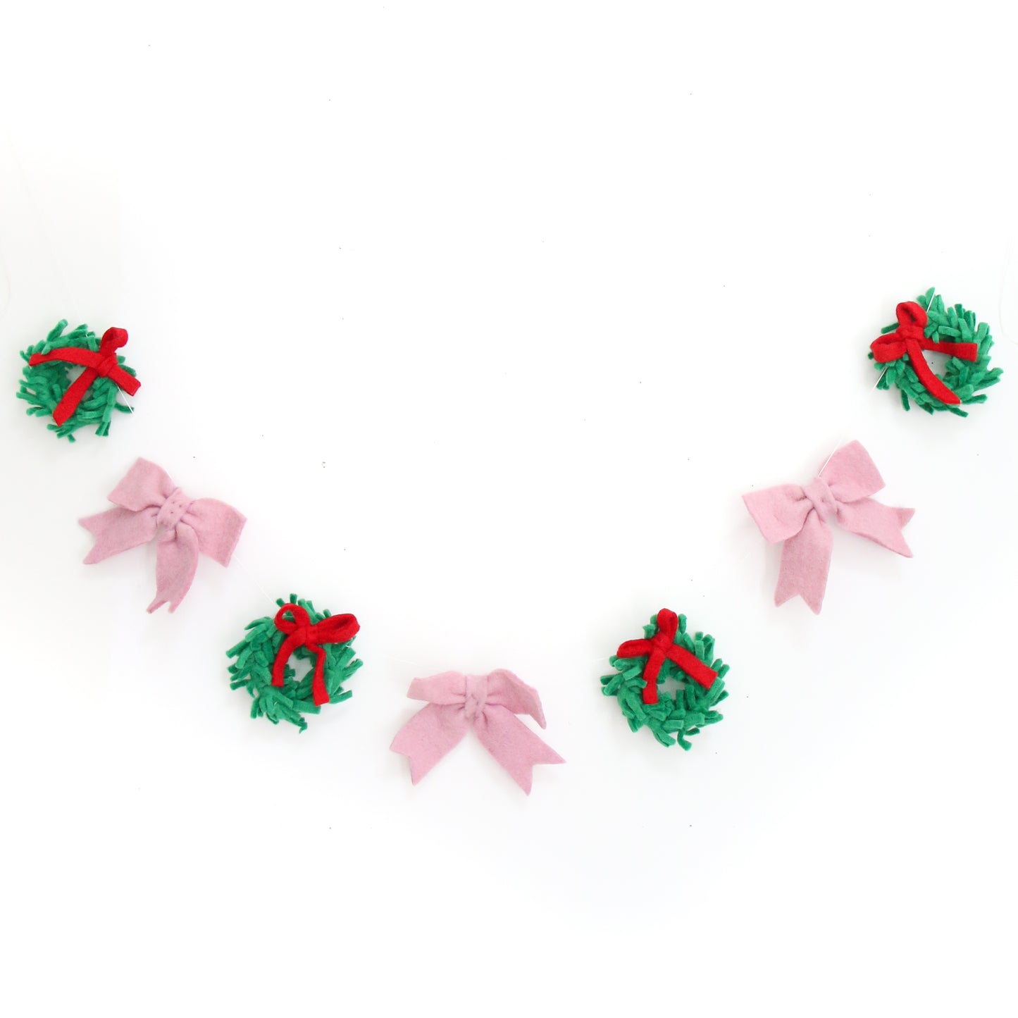 Wreaths and Bows Felt Garland
