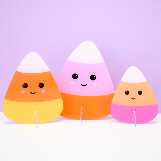 Acrylic candy corn set of 3