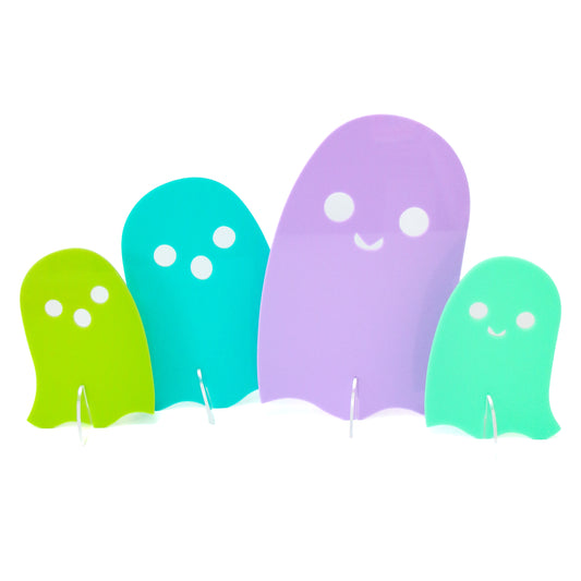 Acrylic Ghosts - Blue Purple Set
