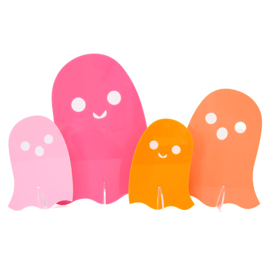 Acrylic Ghosts - Pink Coral Set
