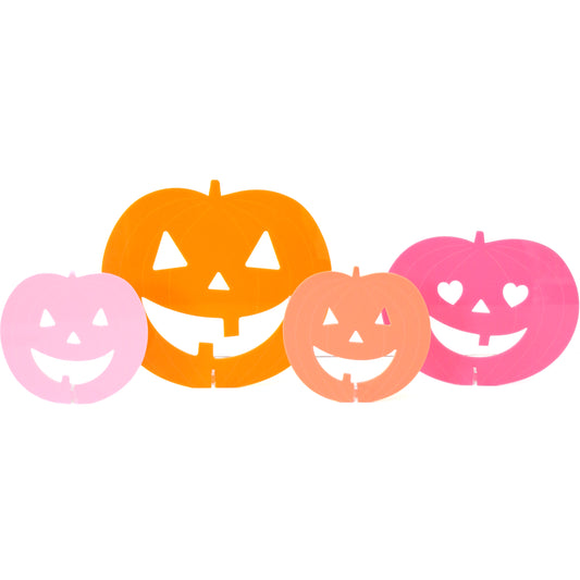 Acrylic Jack o’Lanterns - pink set