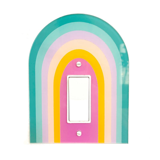Rainbow light switch plate