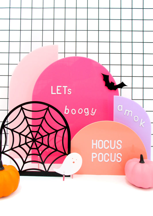 Acrylic Halloween decor stands