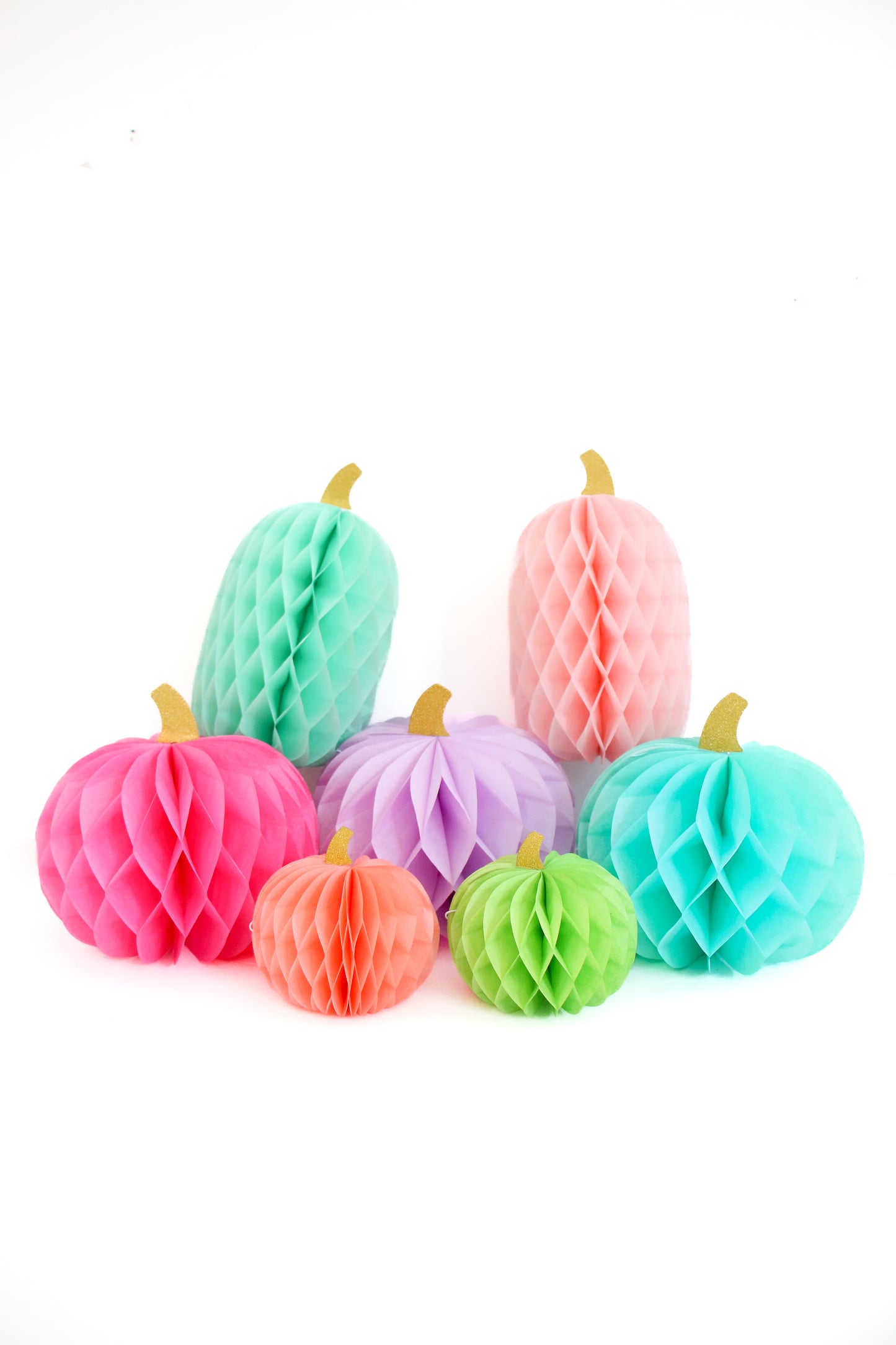 Honeycomb Rainbow Mini Pumpkins
