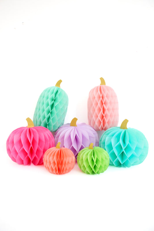 Honeycomb Rainbow Mini Pumpkins
