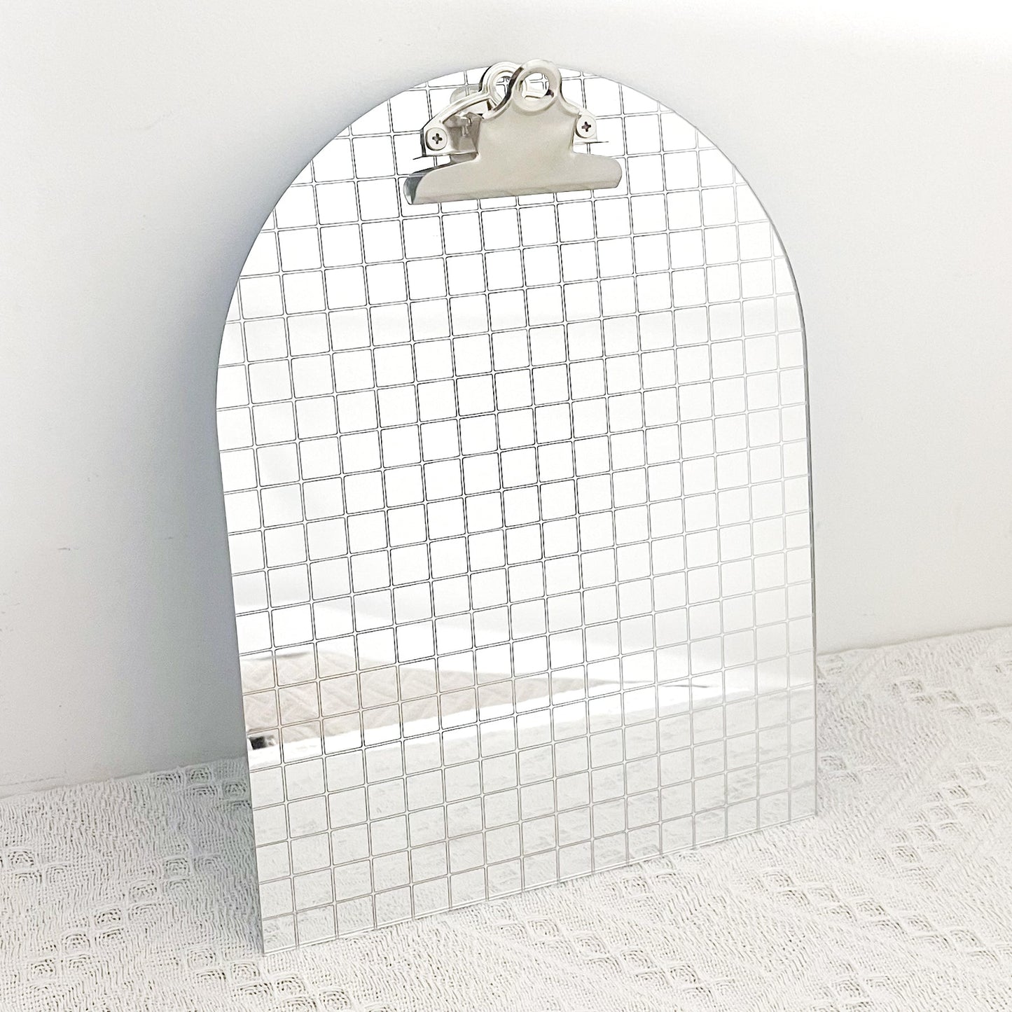 Mirror Ball Mirror Tile Acrylic Clipboard