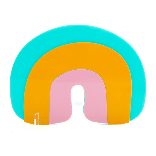 Rainbow acrylic St. Patrick’s day decor