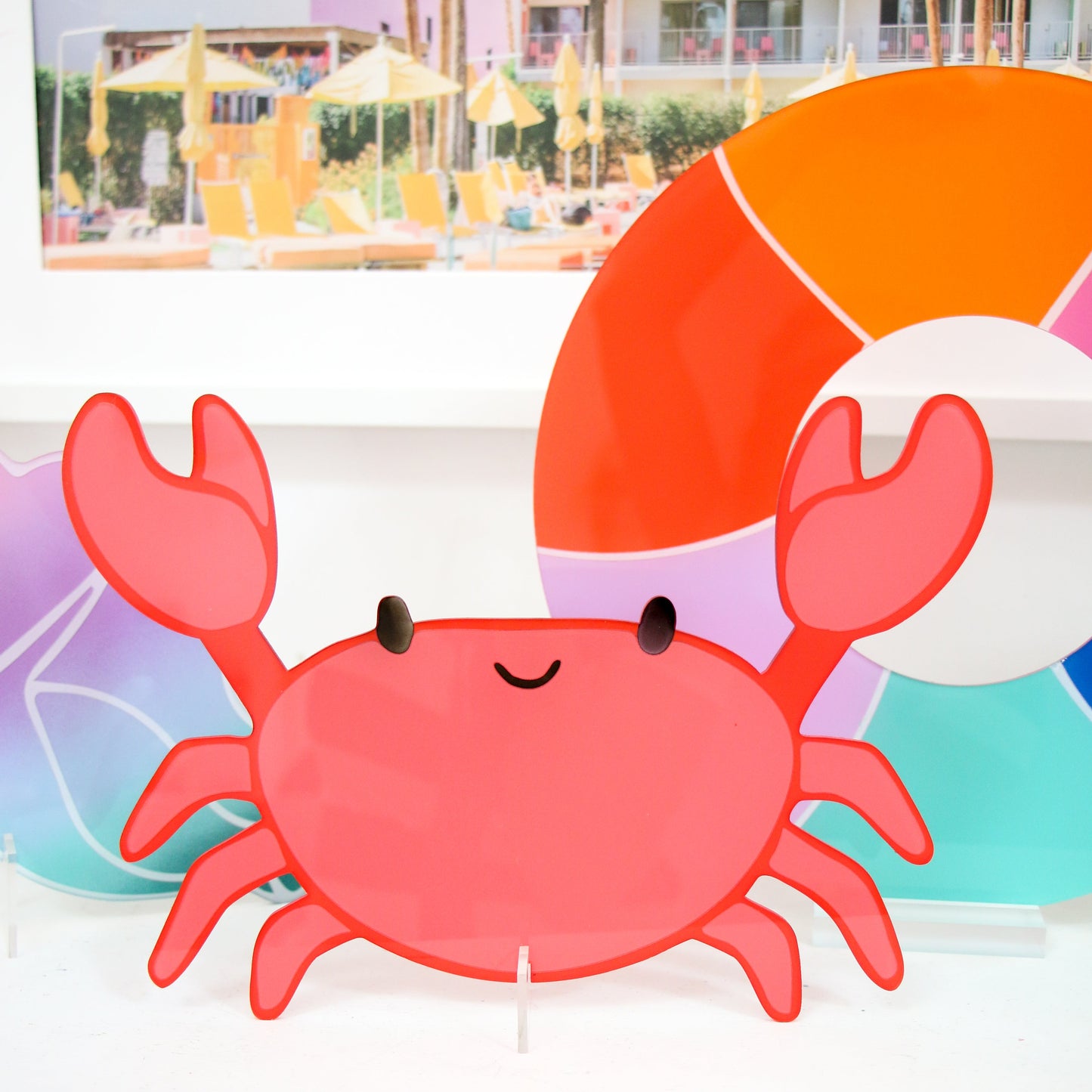 Rainbow Pool Float Acrylic Decor