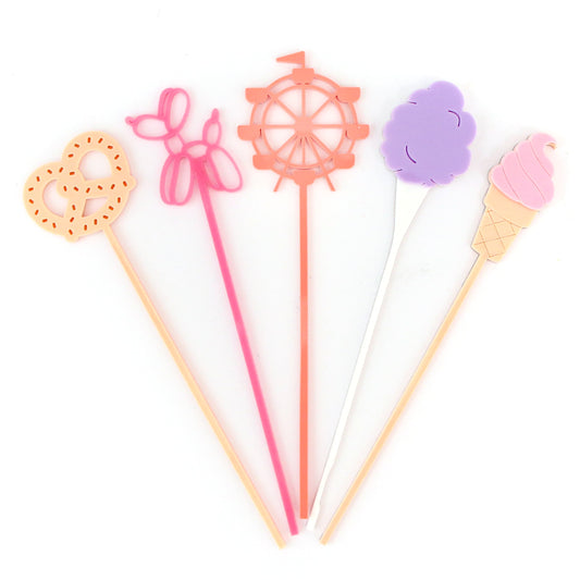 Boardwalk Summer Acrylic Drink Stirrers